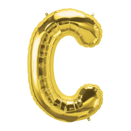 40" Letter C Gold bag of 1pc
