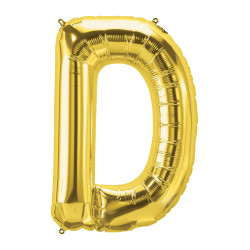 40" Letter D Gold bag of 1pc