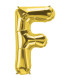 40" Letter F Gold bag of 1pc