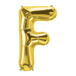 40" Letter F Gold bag of 1pc