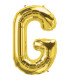 40" Letter G Gold bag of 1pc