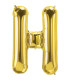 40" Letter H Gold bag of 1pc