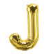 40" Letter J Gold bag of 1pc