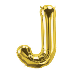 40" Letter J Gold bag of 1pc