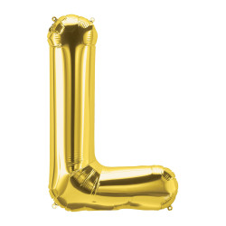 40" Letter L Gold bag of 1pc