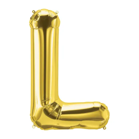 40" Letter L Gold bag of 1pc
