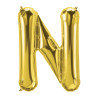 40" Letter N Gold bag of 1pc