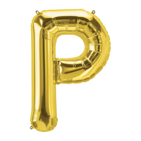 40" Letter P Gold bag of 1pc