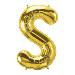 40" Letter S Gold bag of 1pc