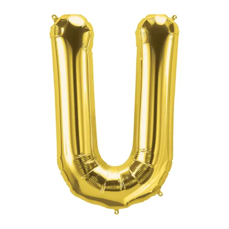 40" Letter U Gold bag of 1pc