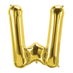 40" Letter W Gold bag of 1pc