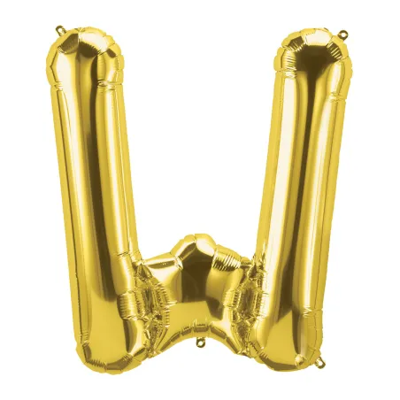 40" Letter W Gold bag of 1pc
