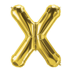 40" Letter X Gold bag of 1pc