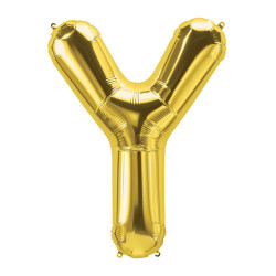 40" Letter Y Gold bag of 1pc