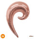 Mylar Kurly Wave Pink Gold SuperShape h36" 1pc