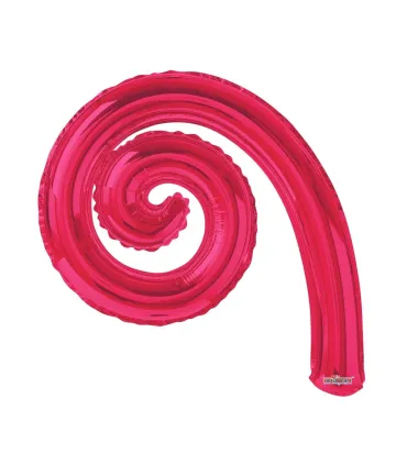 Mylar Kurly Spiral Coral MiniShape 14" pack 5pcs