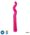 Mylar Kurly Zig Zag Fuchsia MiniShape 14" pack 5pcs
