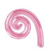Mylar Kurly Spiral Pink MiniShape 14" pack 5pcs
