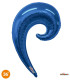 Mylar Kurly Wave Blue SuperShape h36" 1pc