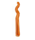 Mylar Kurly Zig Zag Orange MiniShape 14" pack 5pcs