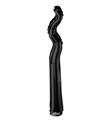 Mylar Kurly Zig Zag Black MiniShape 14" pack 5pcs