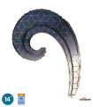 Mylar Kurly Wave Decoraz. Geometric MiniShape 14" pack 5pcs