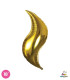 Mylar Curve Gold 18" 1pc