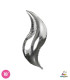 Mylar Curve Silver 18" 1pc