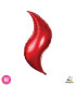 Mylar Red Curve 18" 1pc