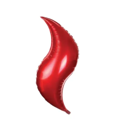 Mylar Red Curve 18" 1pc