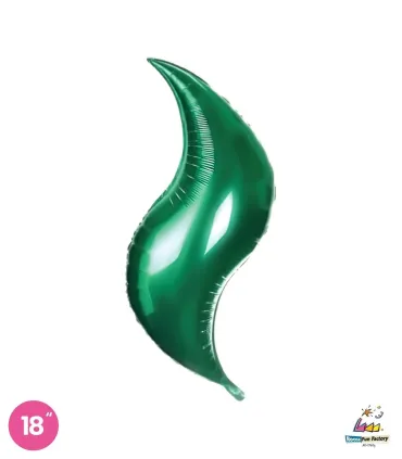 Mylar Curve Green 18" 1pc
