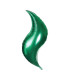 Mylar Curve Green 18" 1pc