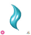 Mylar Curve Light Blue 18" 1pc