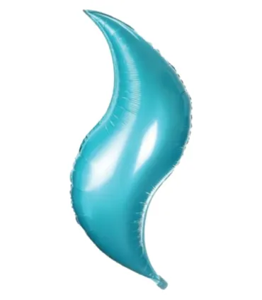 Mylar Curve Light Blue SuperShape 36" 1pc