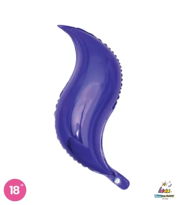 Mylar Curve Purple 18" 1pc