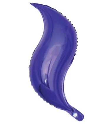 Mylar Curve Purple SuperShape 36" 1pc
