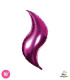 Mylar Curve Fuchsia 18" 1pc