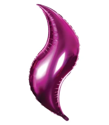 Mylar Curve Fuchsia SuperShape 36" 1pc
