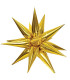 Mylar Kit Exploding Stars Gold with valve 27" 1pc