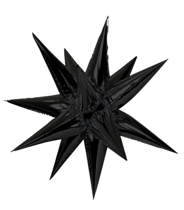 Mylar Kit Exploding Stars Black with Valve 27" 1pc