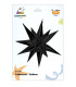 Mylar Kit Exploding Stars Black with Valve 27" 1pc