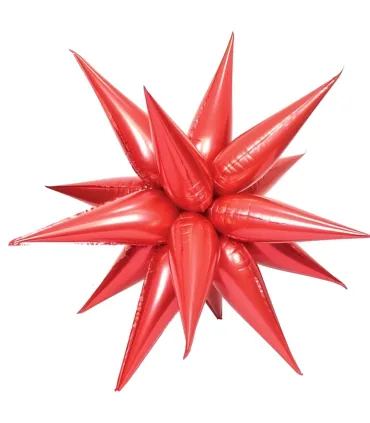Mylar Kit Exploding Stars Red with valve 27" 1pc