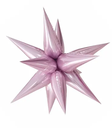 Mylar Kit Exploding Stars Pink with 26" Valve 1pc