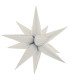 Mylar Kit Exploding Stars White with Valve 27" 1pc