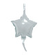 Mylar Deco Link Silver Star MiniShape 9" pack 10pcs