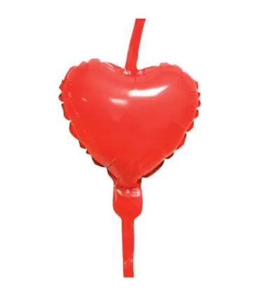 Mylar Deco Link Red Heart MiniShape 9" pack 10pcs