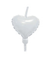 Mylar Deco Link Heart of Pearl MiniShape 9" pack 10pcs