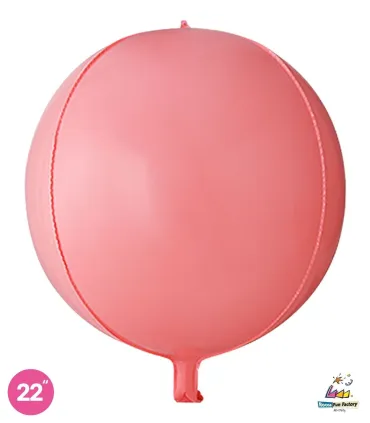 Mylar Pink Macaron Ball 22" 1pc