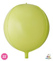 Mylar Green Macaron Ball 22" 1pc