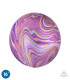 Purple Marbled Mylar Orbz 16" 1pc